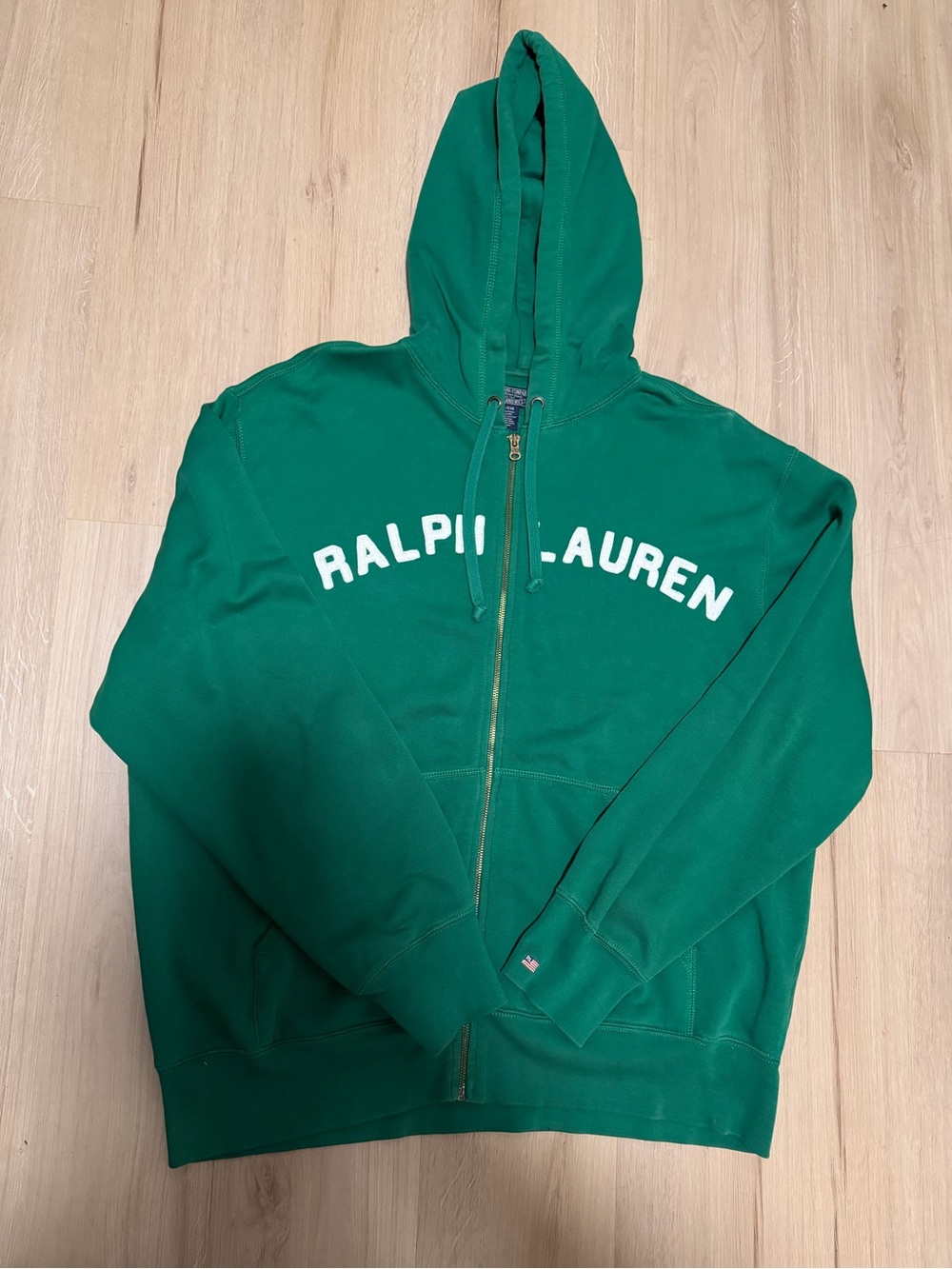 Polo Ralph Lauren Green Full-Zip Hoodie Sweatshirt